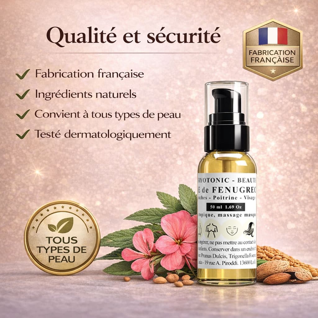 Huile de fenugrec pour les fesses – Galbe naturel & fermeté – Image 3