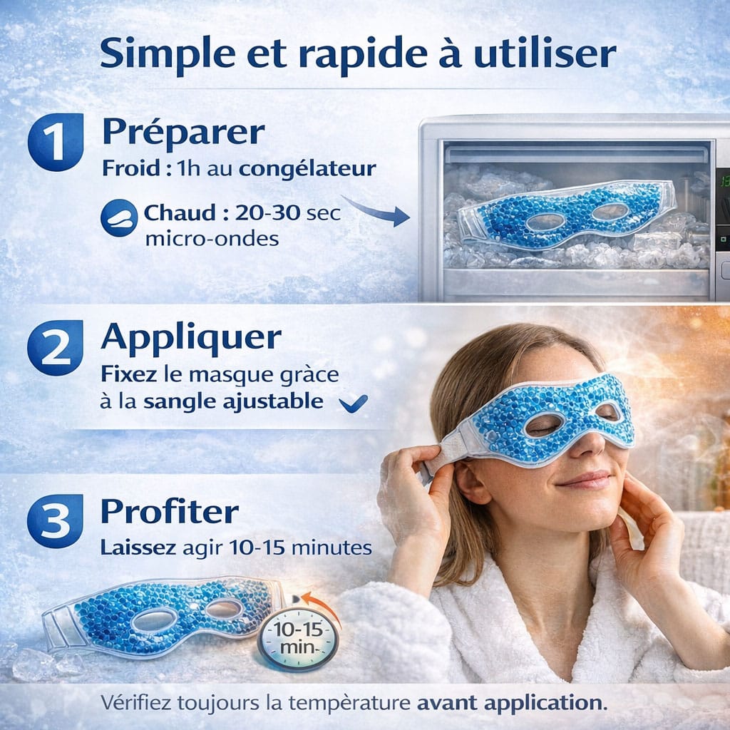 Masque froid chaud pour les yeux