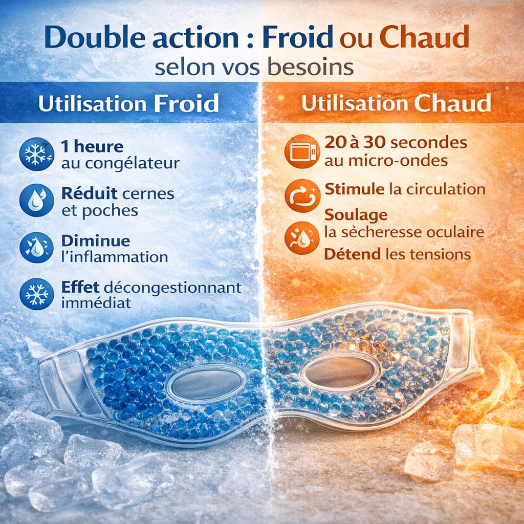 Masque froid chaud pour les yeux