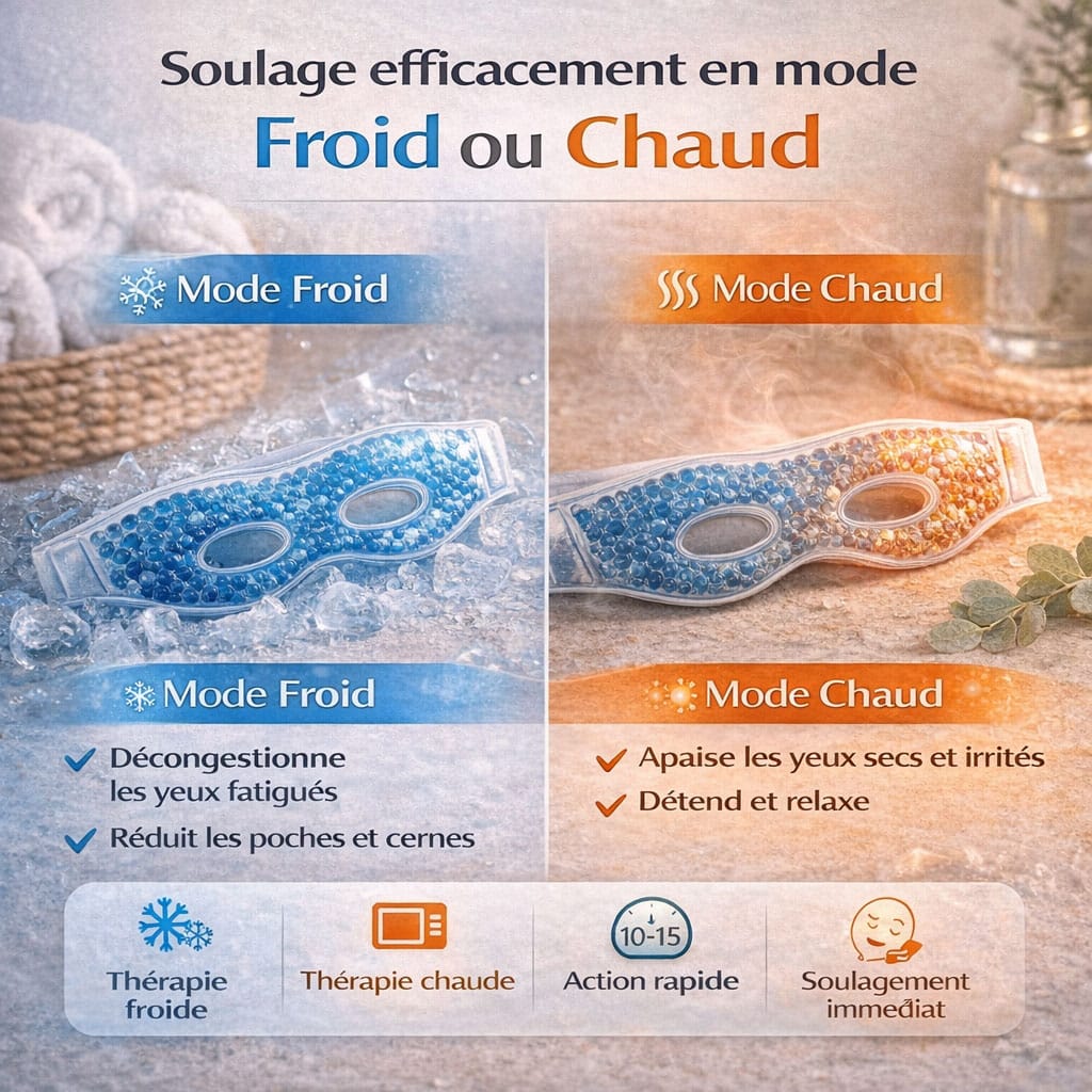 Masque froid chaud pour les yeux
