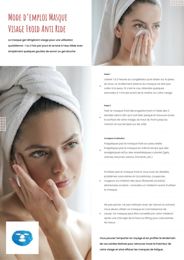 masque froid anti ride comment l'utiliser