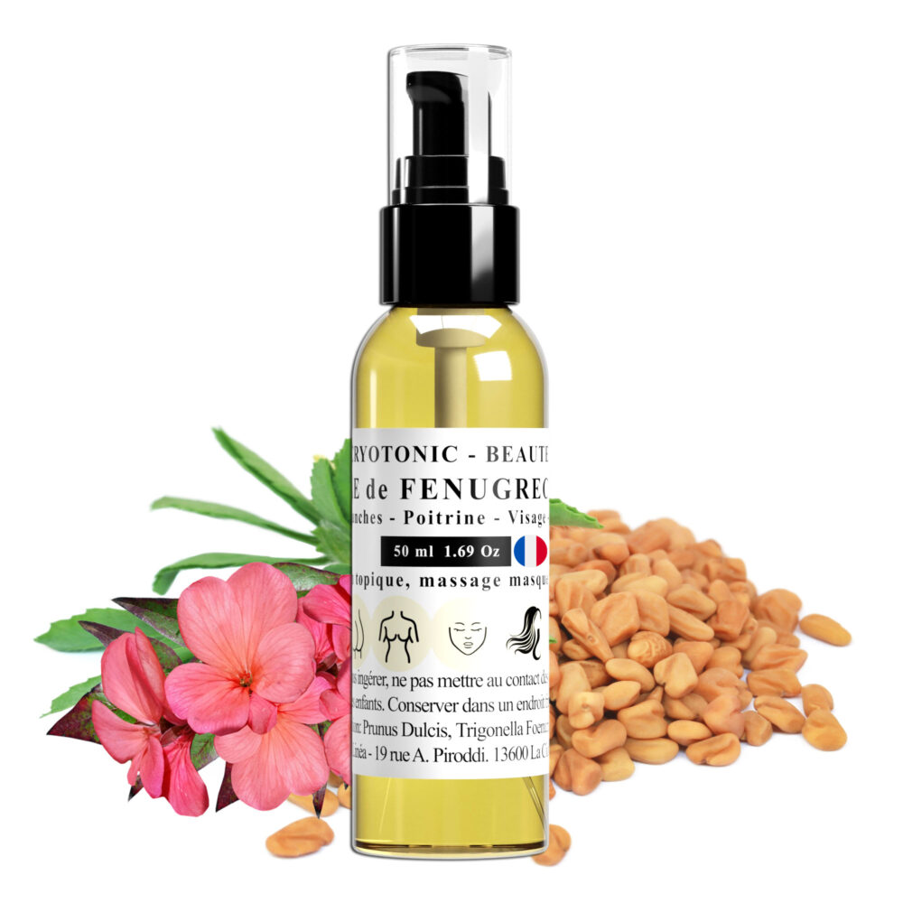 Huile de fenugrec pour les fesses – Galbe naturel & fermeté