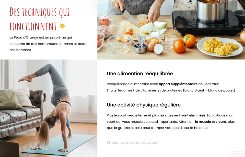 Les bonnes techniques pour se débarrasser de la peau d'orange et de la cellulite