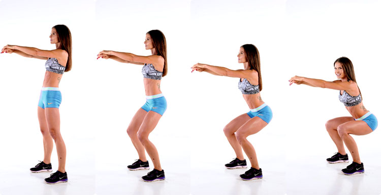 Musculation des hanches : le squat