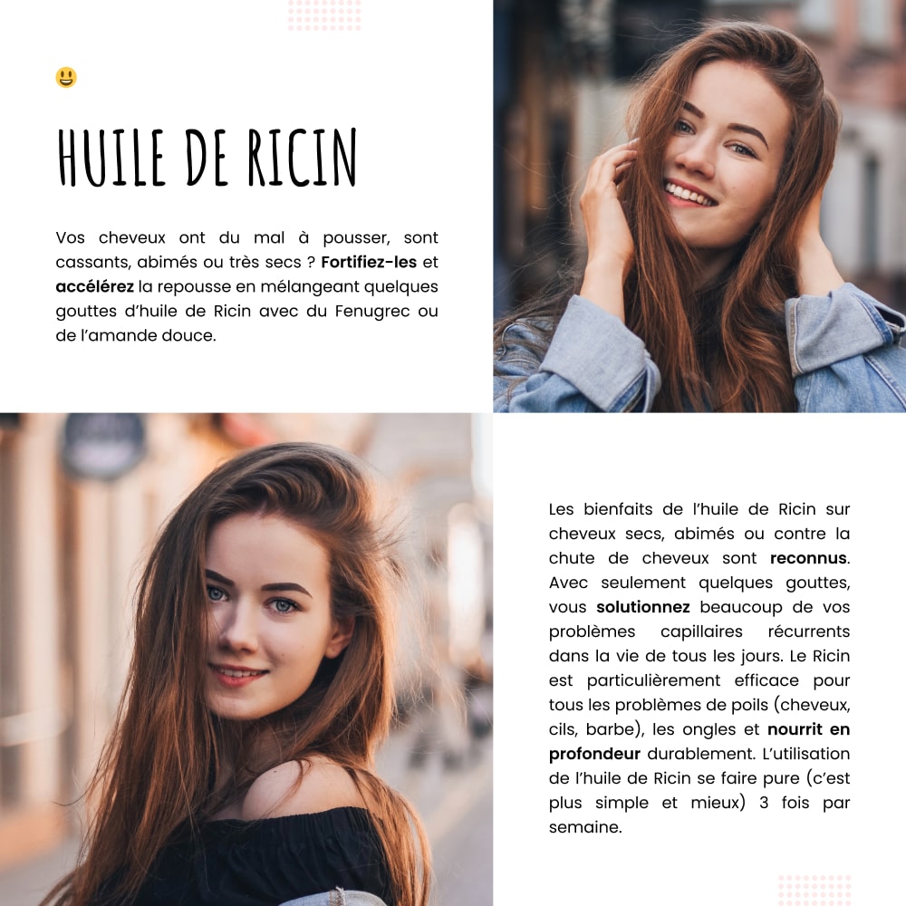 Découvrir les nombreux bienfaits de l'huile de ricin bio pour cheveux, cils, sourcils, barbe, ongles