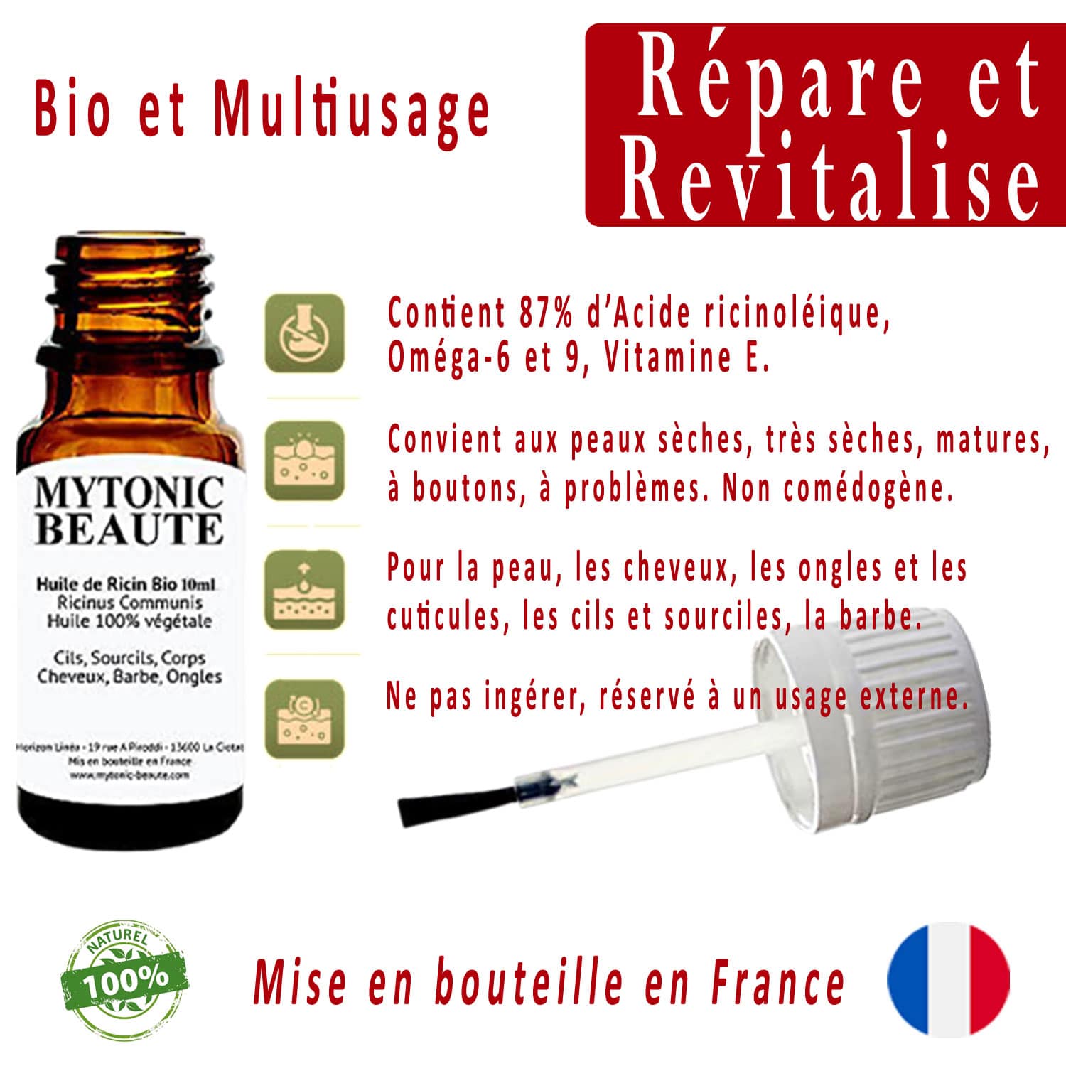 Huile de Ricin Bio – Image 2