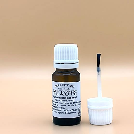 Huile de Ricin avec pinceau applicateur pour appliquer sur les ongles