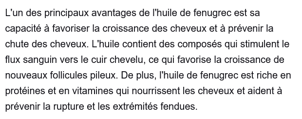 Étude et recherche scientifique sur les avantages de fenugreek pour la pousse des cheveux (traduit de l'anglais)