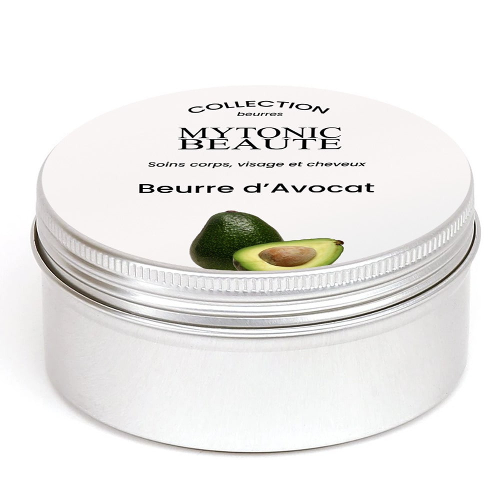 beurre d'avocat cosmétique corps visage cheveux Mytonic Beauté