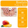 Beurre de mangue bio pour les pieds et mains