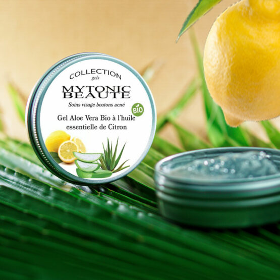 Gel aloe vera bio à l'huile essentielle de citron