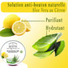 gel aloe vera bio au citron boutons acnés