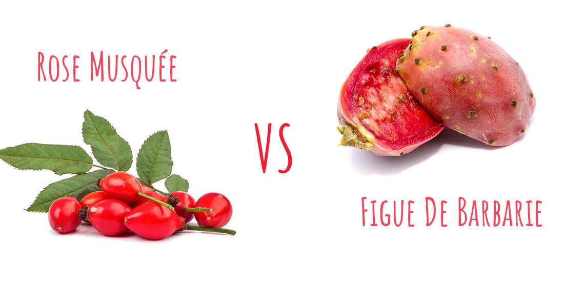 Comparatif entre huile de rose musquée et huile de pépins de figue de barbarie pour un usage cosmétique sur le visage et la peau