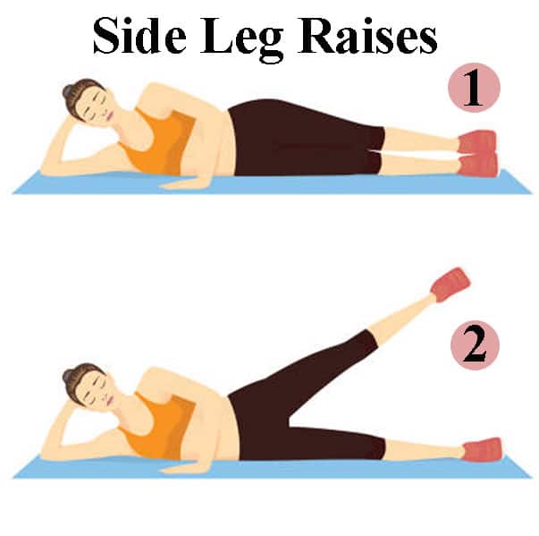 Side leg raises pour élargir ses hanches
