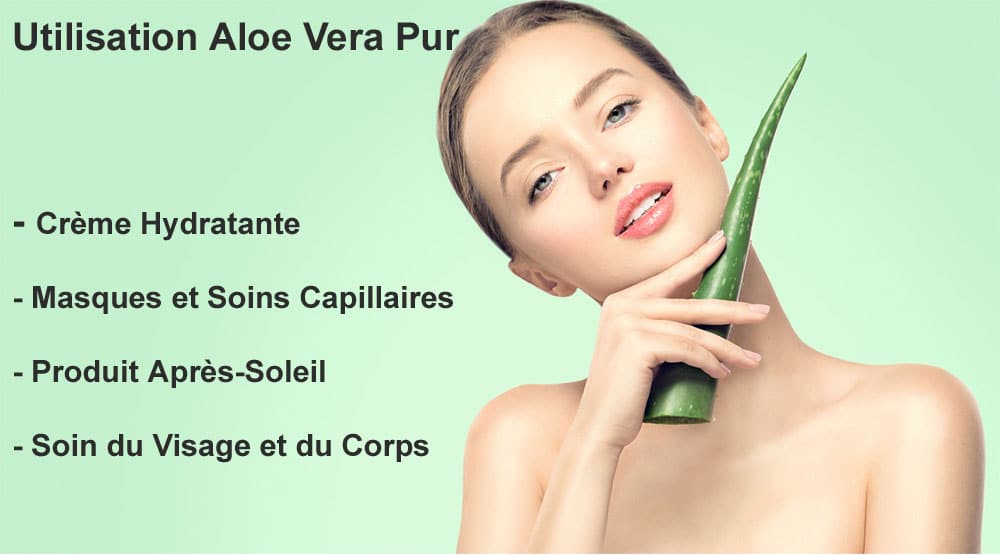Utilisation et application gel aloe vera