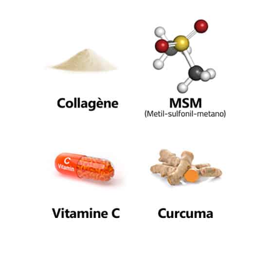 Collagène, vitamines et curcuma