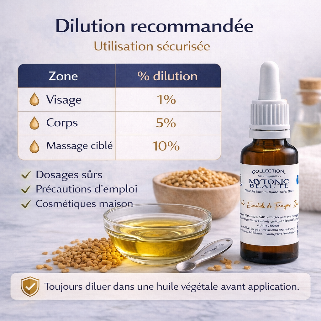 huile essentielle de fenugrec dilution
