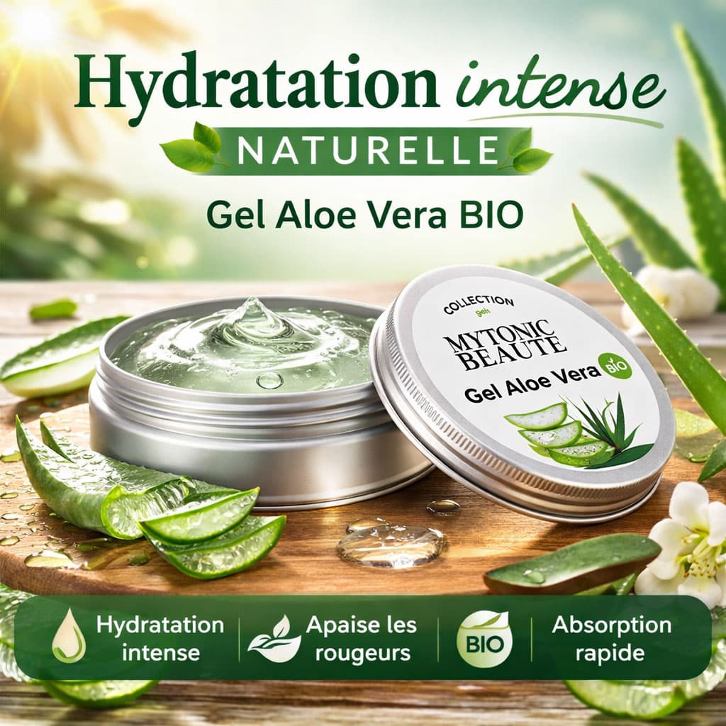 hydratation intense de la peau grace à aloe vera