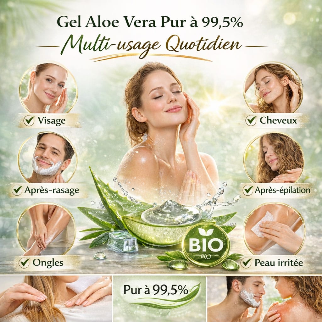 gel aloe vera pour un usage quotidien