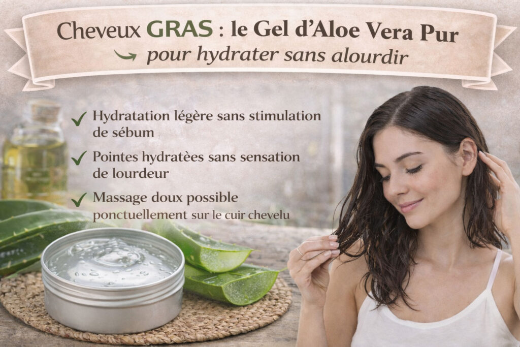 hydratation cheveux secs naturel gel aloe vera pour routine nutrition sans alourdir