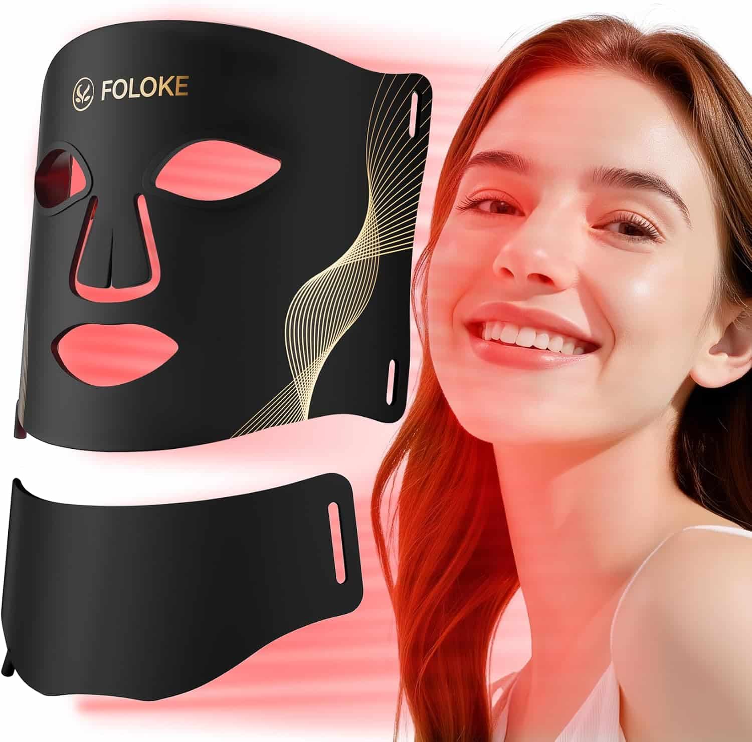 Foloke Masque LED rouge + infrarouge